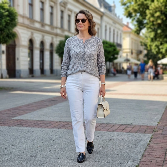 Brax mintás női kardigán - XL