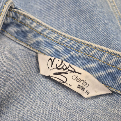 Miss Selfridge világoskék női overál szoknya - S