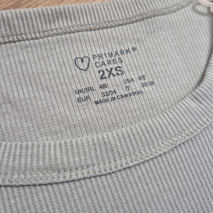 Primark zsályazöld női póló - XXS