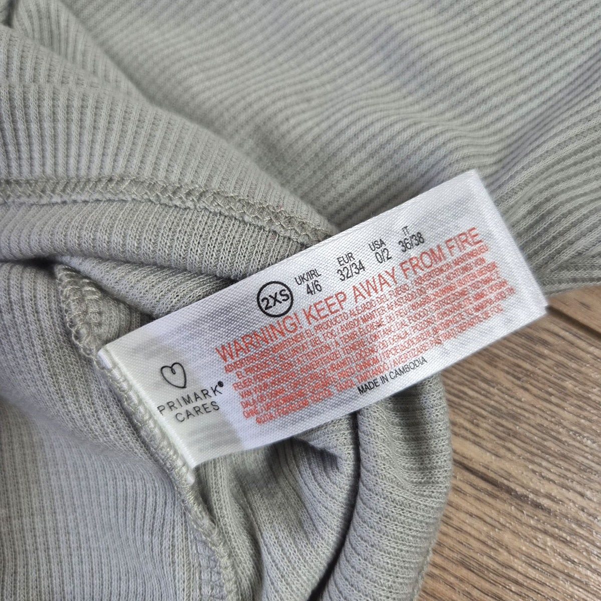 Primark zsályazöld női póló - XXS