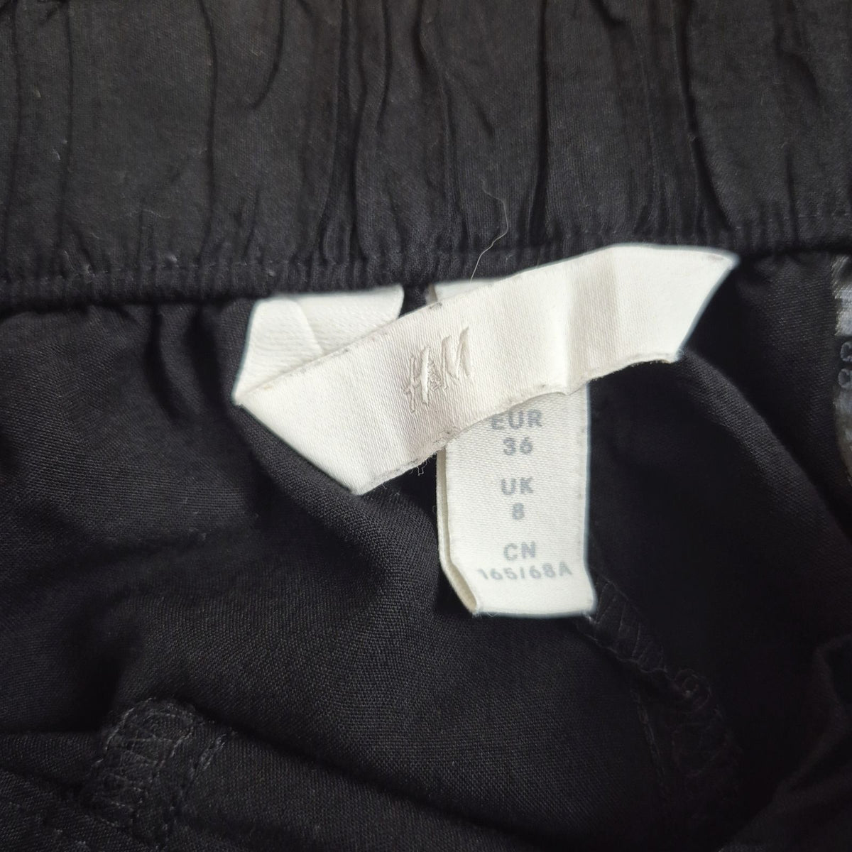 H&M fekete magas derekú 100% viszkóz női nadrág - S (36)