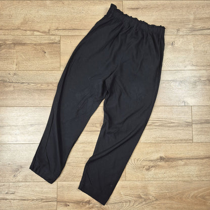 H&M fekete magas derekú 100% viszkóz női nadrág - S (36)