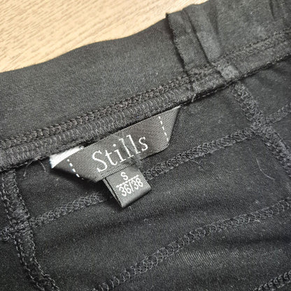 Stills fekete aszimmetrikus fodros női szoknya - S (36/38)