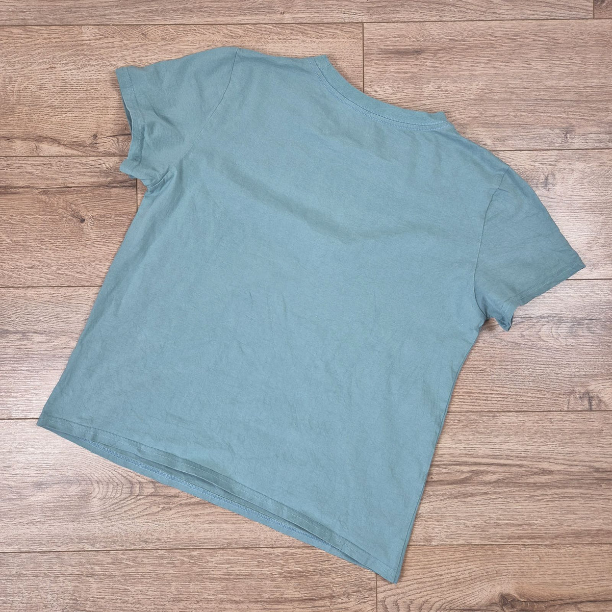 Mentazöld női szív mintás pamut póló - XL