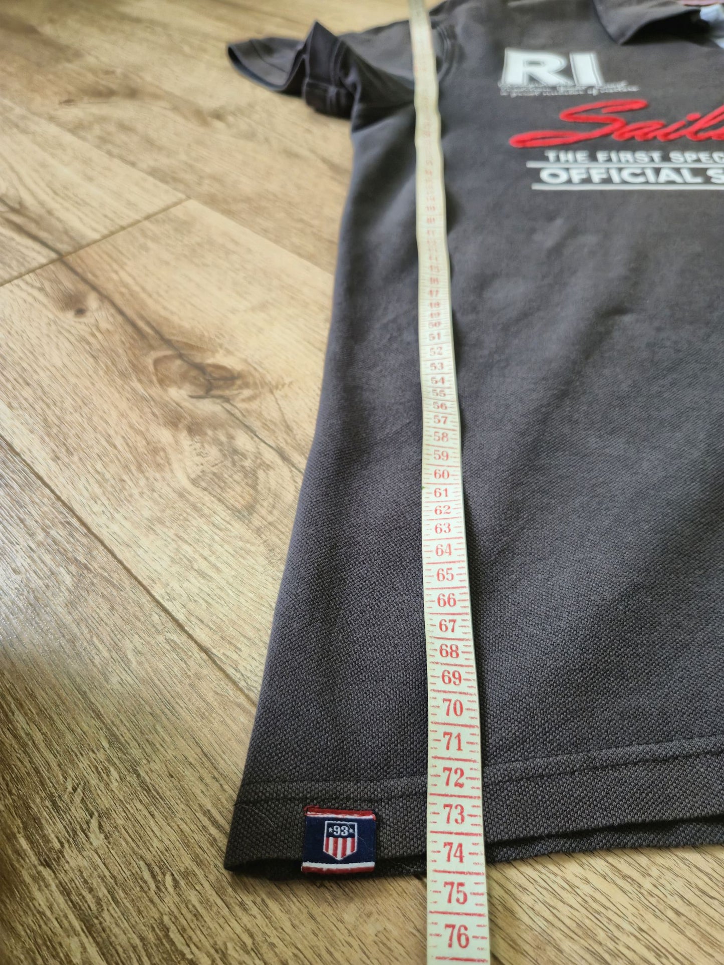 Rhode Island szürke férfi galléros póló - XXL