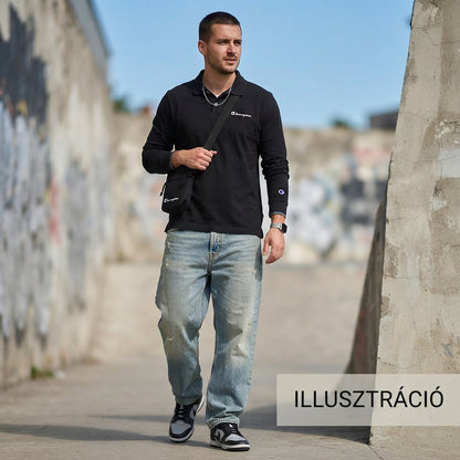 Champion fekete férfi hosszú ujjú póló - M