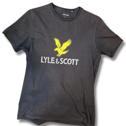 Lyle & Scott fekete férfi rövid ujjú póló - M
