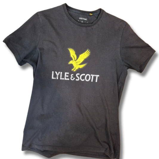 Lyle & Scott fekete férfi rövid ujjú póló - M