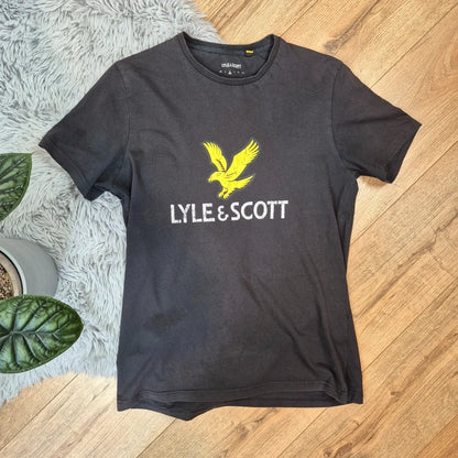 Lyle & Scott fekete férfi rövid ujjú póló - M