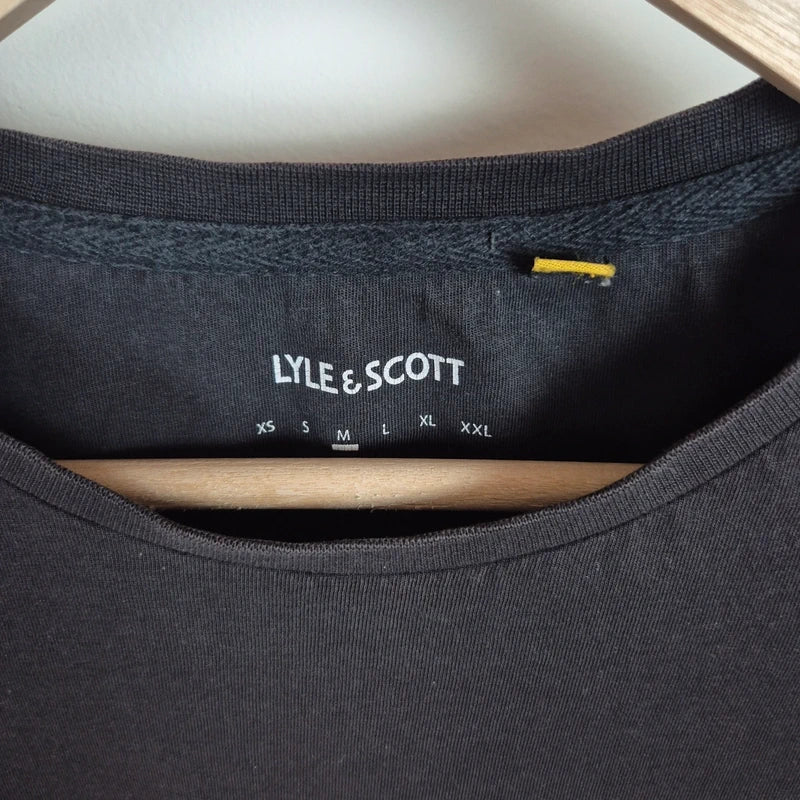 Lyle & Scott fekete férfi rövid ujjú póló - M
