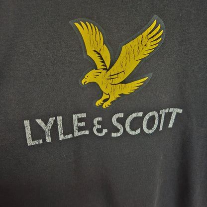 Lyle & Scott fekete férfi rövid ujjú póló - M