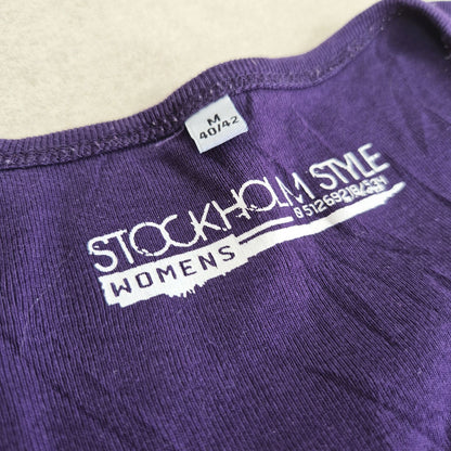 Stockholm Style lila női hosszú ujjú felső - M