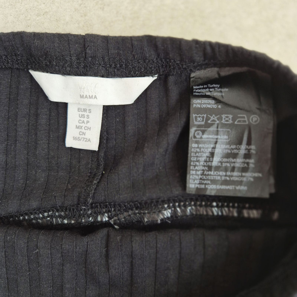 H&M Mama fekete női kismama nadrág - S