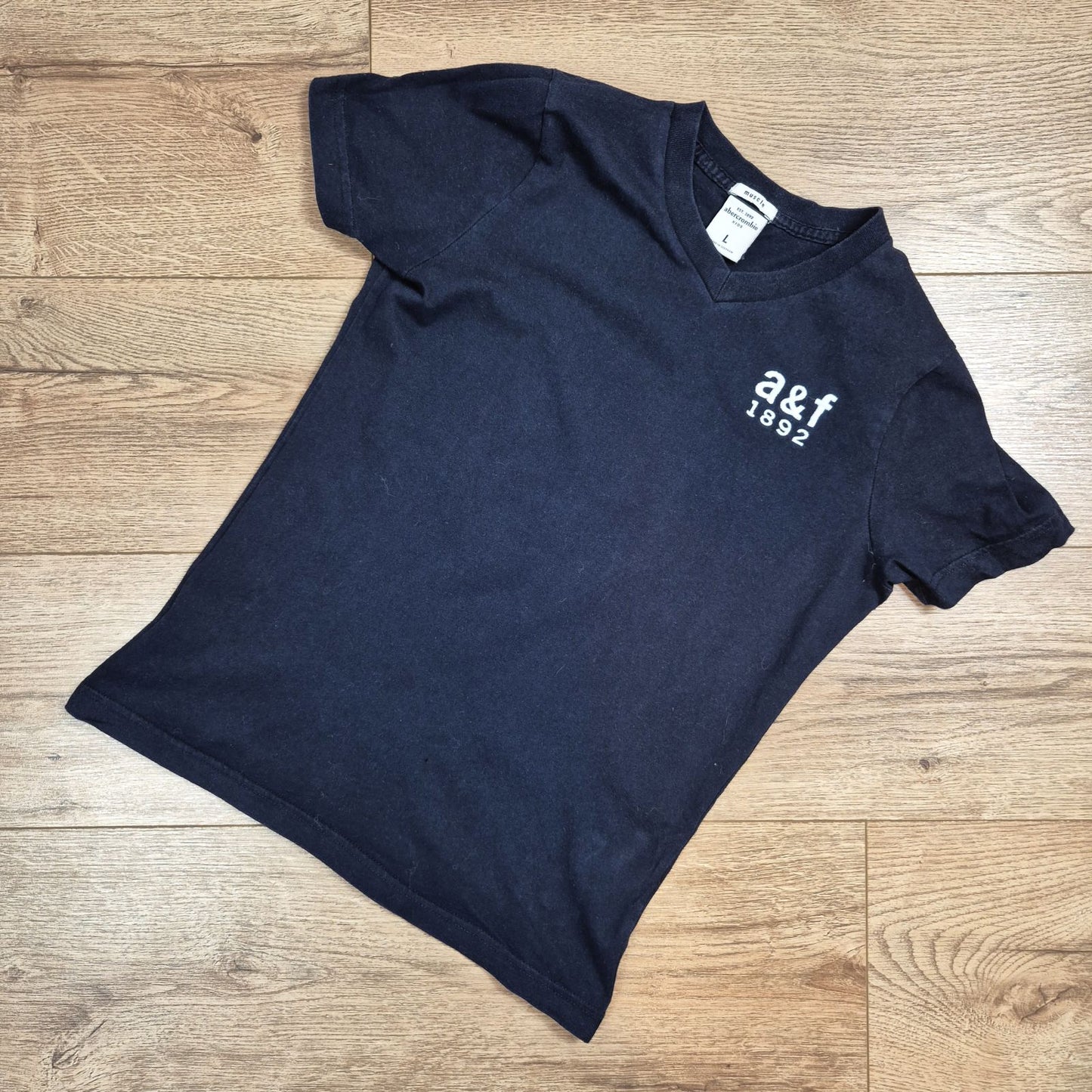 Abercrombie Kids fekete póló - 152