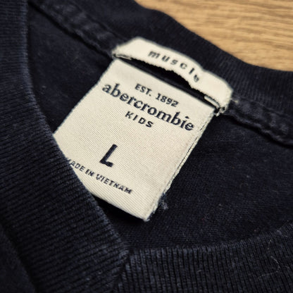 Abercrombie Kids fekete póló - 152