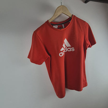 Adidas piros férfi sport póló - S