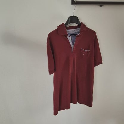 Tommy Hilfiger bordó férfi póló - XL
