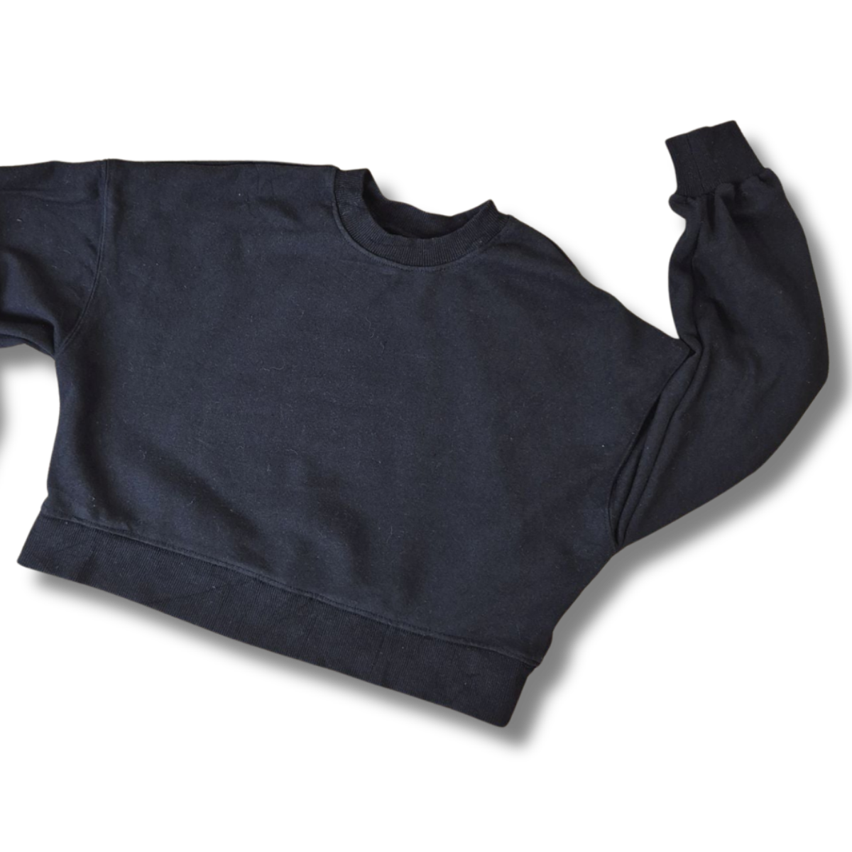Pull&Bear fekete női laza crop pulóver - XS