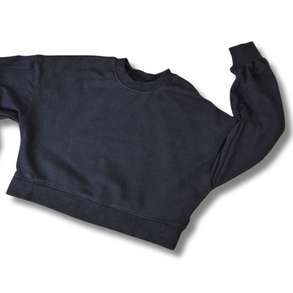 Pull&Bear fekete női laza crop pulóver - XS